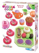 Accesorii și vase de bucătărie de jucărie - Set de ceai pe tavă Écoiffier cu prăjituri Bubble Cook cu 33 de accesorii de la 18 luni_0