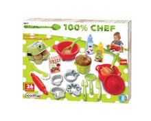 Riadíky a doplnky kuchynky - Súprava na varenie a pečenie 100 % Chef Écoiffier s 26 doplnkami_0