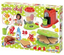 Kuchynky pre deti sety - Set kuchynka Bon Appétit Chef Smoby s chladničkou a kávovarom a vaflovač s mixérom a kávovarom_11