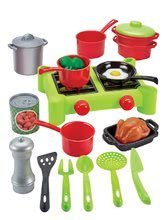 Accesorii și vase de bucătărie de jucărie - Plită pentru bucătărie 100% Chef Écoiffier cu vase şi alimente cu 21 de accesorii de la 18 luni_3