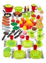 Accesorii și vase de bucătărie de jucărie - Accesorii de gătit pentru bucătăria de jucărie 100% Chef Écoiffier set cu 100 de bucăți, fructe, legume și alimente cu vase de la 18 luni_0