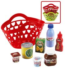 Játékkonyha kiegészítők és edények - Bevásárlótáska Écoiffier 7 élelmiszerrel zöld/piros 18 hó-tól_1