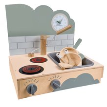 Lesene kuhinje - Lesena kuhinja Small Table Kitchen Eichhorn prenosljiva z zvokom in 6 dodatki_2