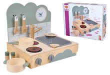 Bucătării de jucărie din lemn - Bucătărie din lemn Small Table Kitchen Eichhorn portabilă cu sunete și 6 accesorii de la 3 ani_7