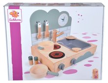Bucătării de jucărie din lemn - Bucătărie din lemn Small Table Kitchen Eichhorn portabilă cu sunete și 6 accesorii de la 3 ani_8