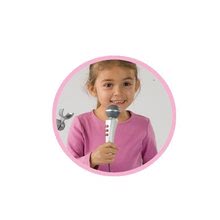 Detské hudobné nástroje - Mikrofón Hello Kitty Smoby so stojanom tmavoružový_8