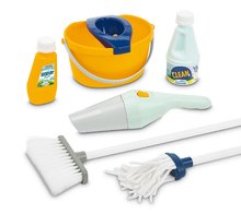 Jocuri de uz casnic - Cărucior de curățenie Cleaning trolley Écoiffier cu găleată și mătură 8 accesorii_0
