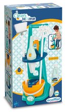 Igre v gospodinjstvu - Čistilni voziček Cleaning trolley Écoiffier z vedrom in metlo in 8 dodatki_3