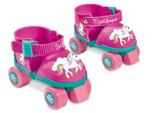 Pattini a rotelle per bambini - Pattini a rotelle con protezione Unicorno Mondo a 4 ruote numero 22-29 rosa_0