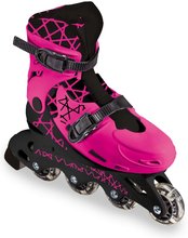 Detské kolieskové korčule -  NA PREKLAD - Patines en línea Niña Mondo Ruedas de PVC de 4 ruedas de color rosa, 64*24mm, talla 33-36 desde 5 años._1