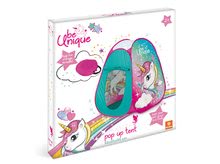 Dětské stany - Stan pro děti Jednorožec Unicorn Pop Up Mondo s kulatou taškou tyrkysový_1