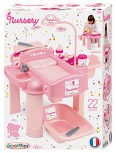 Babaházak - Pelenkázó asztal játékbabának Nursery Écoiffier játékkonyhával és fürdőszobával és 22 db kiegészítővel rózsaszín 18 hó-tól_4