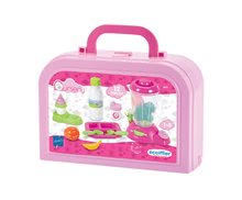 Játékbaba kiegészítők - Bőrönd turmixgéppel és élelmiszerekkel Nursery Écoiffier játékbabának 12 kiegészítővel rózsaszín 12 hó-tól_0
