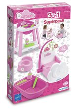 Domčeky pre bábiky -  NA PREKLAD - Rincón de cuidado para muñeca Nursery 4in1 Écoiffier Cuna, silla de comedor, carrito, y orinal desde 18 meses._2