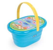 Accesorii și vase de bucătărie de jucărie - Coş picnic Peppa Pig Smoby cu vase şi cu prăjituri + 24 de accesorii_0
