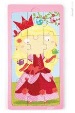 Puzzle pre najmenších - Drevené puzzle pre najmenších Princess Jessica Janod 12 dielov od 24 mes_0