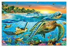 Puzzle 500-dijelne - EDUCA 15147 PUZZLE 500 dielov Sea Turtles + FIX PUZZLE LEPIDLO _0