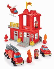 Cuburi de construit Abrick - Joc de construit Pompieri Abrick Écoiffier cu 2 figurine și 3 vehicule de la 18 luni ECO2980_0