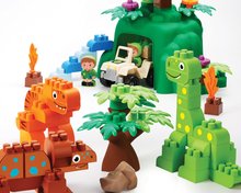 Slagalice Abrick - Kocke s dinosaurima Abrick Dinoland Écoiffier s dvije figurice i vozilom od 18 mjes_2