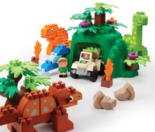 Cuburi de construit Abrick - Joc de construit cu dinozauri Abrick Dinoland Écoiffier cu două figurine și un vehicul de la 18 luni_3