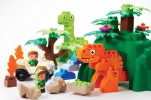 Abrick Baukästen - Baukasten mit Dinosauriern Abrick Dinoland Écoiffier mit zwei Figuren und einem Fahrzeug ab 18 Monaten_0