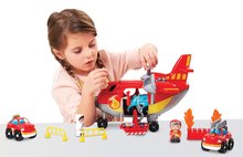 Jeux de construction Abrick - Stavebnica požiarnici s lietadlom Abrick Fireman Cargo Plane Écoiffier. avec 4 figurines et 3 véhicules à partir de 18 mois_1