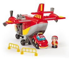 Abrick építőkockák - Építőjáték tűzoltók repülőgéppel Abrick Fireman Cargo Plane Écoiffier 4 figura és 3 jármű 18 hó-tól_2