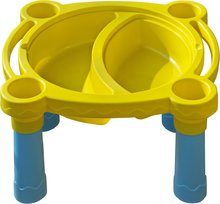 Detský záhradný nábytok - Stôl na hranie PalPlay s krytom žlto-modrý_0