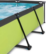 Obdélníkové bazény  - Bazén s filtrací Lime pool Exit Toys ocelová konstrukce 300*200 cm zelený od 6 let_2