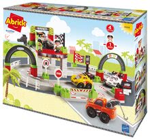 Otroške kocke Abrick - Kocke dirkalna steza z zmagovalcem Abrick Ecoiffier s 4 avtomobilčki in figurico od 18 mes_1