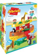Otroške kocke Abrick - Kocke Abrick Noetova barka Écoiffier z 12 živalcami in 2 figuricama od 18 mes_0