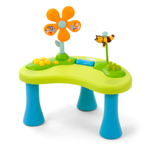 Igračke za bebe - SMOBY 110201 Cotoons detské nafukovacie kreslo s didaktickým stolom so zvukom a svetlom od 6 mesiacov _0