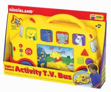 Neaktívna Staré položky - KIDDIELAND 37820 Activity AUTOBUS s TELEVÍZOROM so zvukom melódiami a svetlom, na batérie, od 12 mesiacov, 33*6*24 cm _0