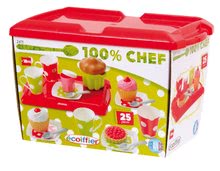 Kuchyňky pro děti sety - Set kuchyňka Tefal French Touch Bubliny Smoby s magickým bubláním a čajová souprava 100% Chef_0