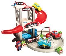 Gioco di costruzioni per bambini  Abrick - Gioco di costruzione Garage a piani con camion Abrick Écoiffier con 9 auto pieghevoli e personaggio  dai 18 mesi_1