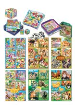 Briques dessins animés - Puzzle cubes Animaux Safari Dohány 16 pièces, dès 3 ans_0