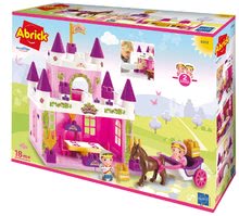 Gioco di costruzioni per bambini  Abrick - Gioco di costruzioni castello con principessa Abrick Écoiffier e principe con carrozza e mobilio dai 18 mesi_1