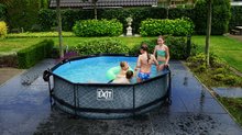 Kruhové bazény - Bazén s filtrací Wood pool Exit Toys kruhový ocelová konstrukce 300*76 cm hnědý od 6 let_0