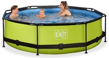 Bazény kruhové -  NA PREKLAD - Piscina con filtración Lime Pool Exit Toys Estructura de acero circular de 300*76 cm, verde, desde 6 años._0