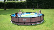 Bazény kruhové - Bazén s filtráciou Stone pool Exit Toys kruhový oceľová konštrukcia 360*76 cm šedý od 6 rokov_0
