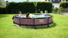 Bazény kruhové - Bazén s filtráciou Stone pool Exit Toys kruhový oceľová konštrukcia 360*76 cm šedý od 6 rokov_1