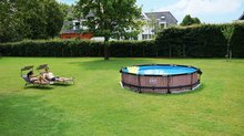 Bazény kruhové - Bazén s filtráciou Stone pool Exit Toys kruhový oceľová konštrukcia 360*76 cm šedý od 6 rokov_2