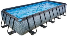 Bazény obdĺžnikové - Bazén s pieskovou filtráciou Stone pool Exit Toys oceľová konštrukcia 540*250*100 cm šedý od 6 rokov_2