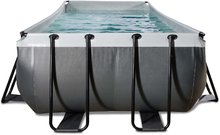 Obdélníkové bazény  - Bazén s filtrací Black Leather pool Exit Toys ocelová konstrukce 540*250*122 cm černý od 6 let_3