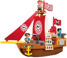 Cuburi de construit Abrick - Joc de construit Barca piraţilor Abrick Écoiffier cu 3 figurine de la 18 luni_0
