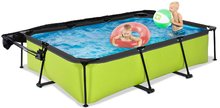 Schwimmbecken- rechteckig - EXIT Lime Pool 300x200x65cm mit Filterpumpe und Sonnensegel - grün _1