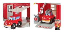 Gioco di costruzioni per bambini  Abrick - Gioco di costruzione  vigili del fuoco con scivolo Abrick Écoiffier con garage a piani, 3 macchine e 3 vigili del fuoco dai 18 mesi_0