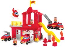 Gioco di costruzioni per bambini  Abrick - Gioco di costruzione  vigili del fuoco con scivolo Abrick Écoiffier con garage a piani, 3 macchine e 3 vigili del fuoco dai 18 mesi_1