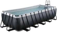 Pool mit Sandfilteranlage EXIT Black Leather Stahlrahmen 540 x 250 x 122 cm, schwarz, ab 6 Jahren