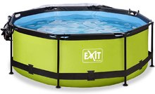 Okrugli bazeni - Bazen s krovom i filtracijom Lime pool green Exit Toys okrugli metalni okvir 244*76 cm zeleni od 6 god_3